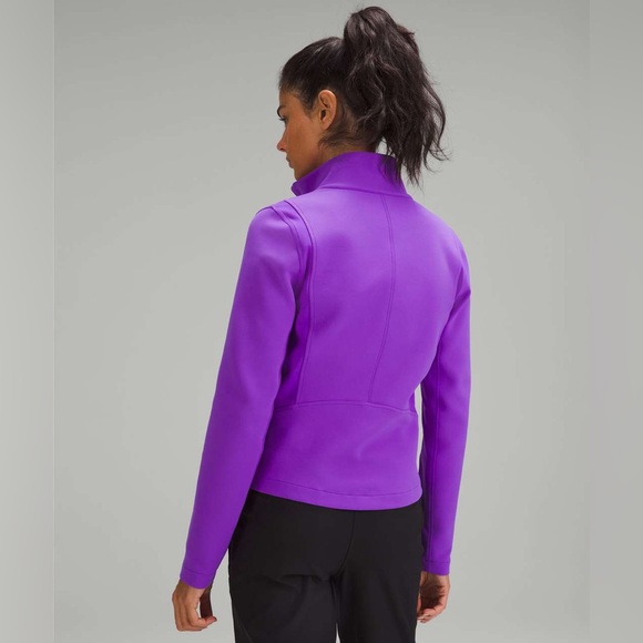 Lululemon•Wind-Resistant Golf Jacket•Mixed Material Full Zip•Atomic Purple•NEW•6 - Picture 5 of 16